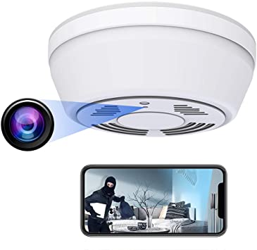 Cámara WiFi 1080P Detector de humo Cámara oculta + SD 128GB