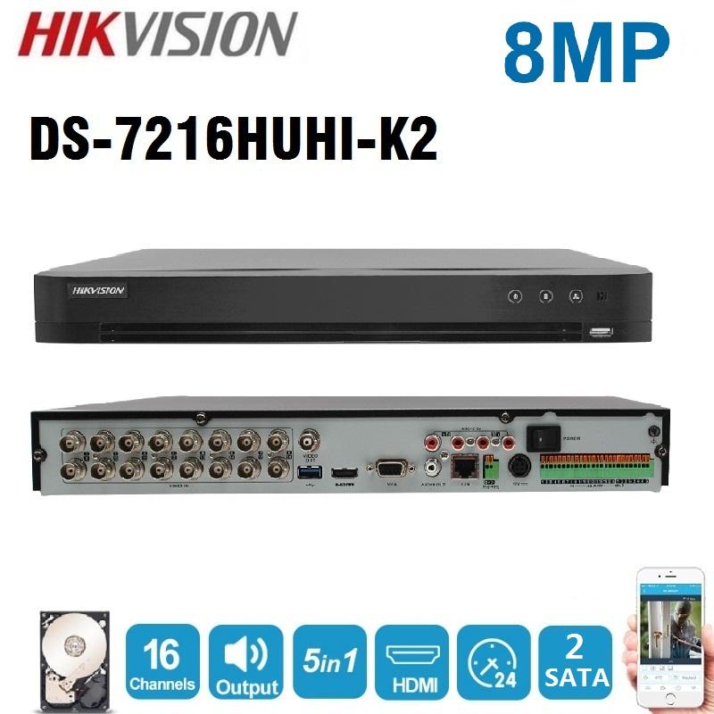 Kit DVR DS-7216HUHI-K2 16Ch