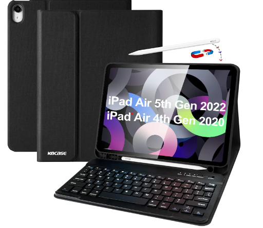KBCASE - Funda para iPad Air de 4ª generación con teclado iPad 10.9 "
