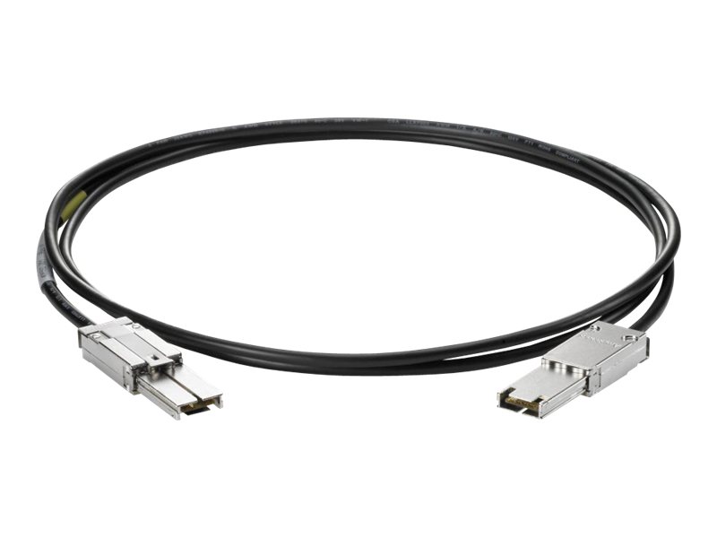 HPE - Cable externo SAS - 4x Shielded Mini MultiLane SAS (SFF-8088) de 26 pines (M) a 4x Shielded Mini MultiLane SAS (SFF-8088) de 26 pines (M) - 2 m - para LTO-4 Ultrium; LTO-5 Ultrium; ProLiant DL360p Gen8, ML350p Gen8; StoreEver 6250, LTO-6