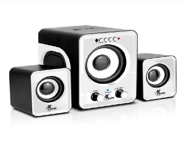 Xtech XTS-375WH - Speakers - Wired - Black - 12W/USB/Aux/MicroSD