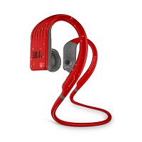JBL Endurance Jump - Auriculares internos con micro - en oreja - montaje detrás del cuello - Bluetooth - inalámbrico - rojo