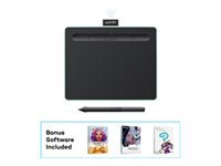 Wacom Intuos Tableta de lápiz creativa Small - Digitalizador - 15.2 x 9.5 cm - electromagnético - 4 botones - inalámbrico, cableado - USB, Bluetooth - verde pistacho