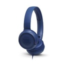 JBL TUNE 500 - Auriculares con diadema con micro - en oreja - cableado - conector de 3,5 mm - azul