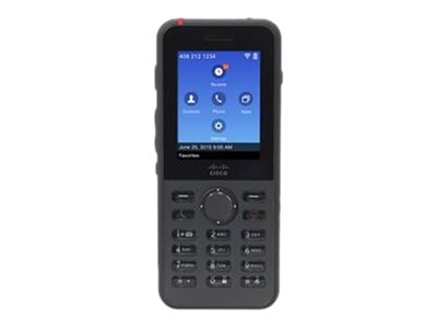 Cisco Unified Wireless IP Phone 8821 - Auricular de extensión inalámbrica - con interfaz de Bluetooth - IEEE 802.11a/b/g/n/ac (Wi-Fi) - SIP - 6 líneas