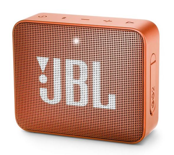 JBL Go 2 - Altavoz - para uso portátil - inalámbrico - Bluetooth - 3 vatios - Naranja - 5 horas de reproducción - Resistente al agua - Entrada de cable de audio
