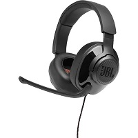 JBL Quantum 300 - Auricular - tamaño completo - cableado - USB, conector de 3,5 mm - negro