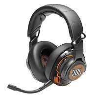 JBL Quantum One - Auricular - tamaño completo - cableado - cancelación de sonido activo - conector de 3,5 mm, USB-A - negro