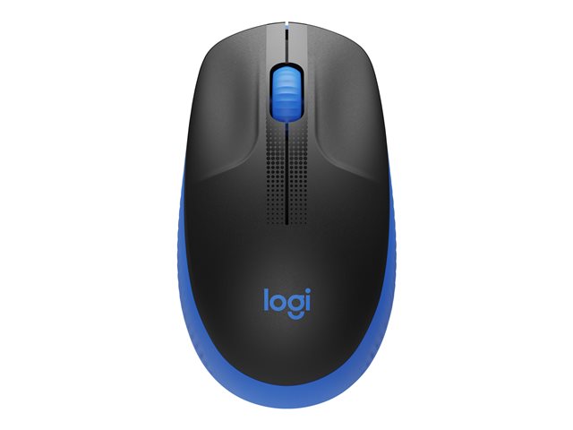 Logitech M190 - Ratón - óptico - 3 botones - inalámbrico - receptor inalámbrico USB - azul