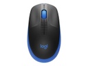Logitech M190 - Ratón - óptico - 3 botones - inalámbrico - receptor inalámbrico USB - azul