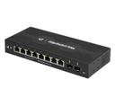 Ubiquiti EdgeSwitch 10XP - Conmutador - Gestionado - 8 x 10/100/1000 (PoE) + 2 x Gigabit SFP - montaje en rack, montaje en pared - PoE - alimentación cc