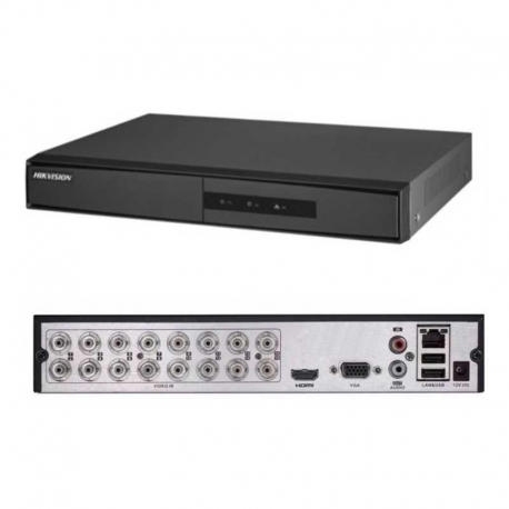 DS-7216HGHI-F1 / N-DVR 16 Canales Tribrida 2 MP Lite 1080i H.264+ IP+2