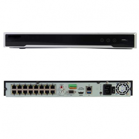 DS7616NIK2/16P-NVR Hikvision 16CH PoE 8MP 2HDD