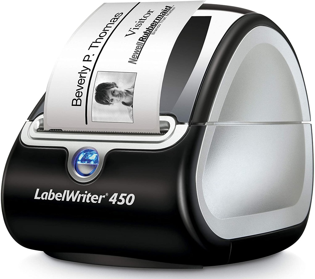 (1752265) Dymo LabelWriter 450 Turbo Direct Thermal Printer - Monochrome - Label Print - USB - Gray - 1.2 lps Mono