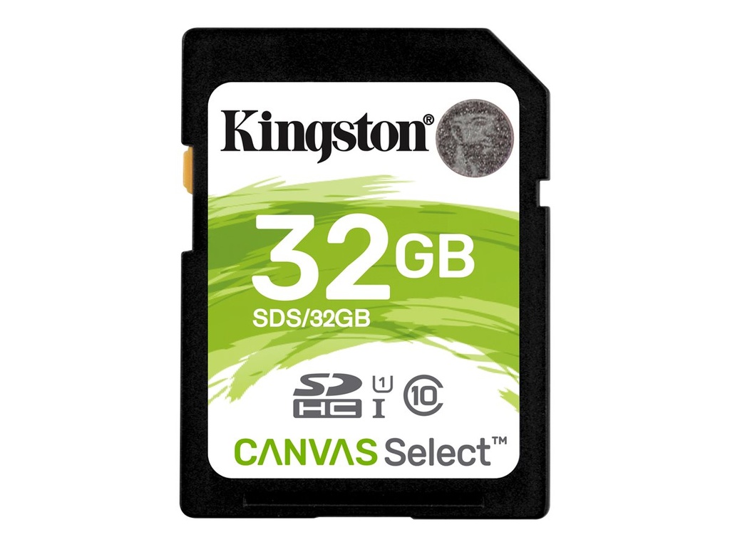 Kingston Canvas Select - Tarjeta de memoria flash - 32 GB - UHS-I U1 / Class10 - SDHC UHS-I