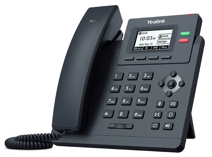 SIP-T31P-Teléfono IP básico con 2 líneas y voz HD
