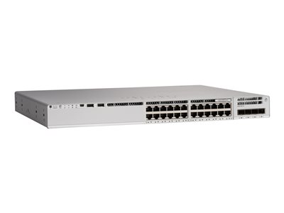 C9200L-24P-4X-E - Cisco Catalyst 9200L - Network Essentials - switch - L3 - 24 x 10/100/1000 (PoE+) + 4 x 10 Gigabit SFP+ (uplink) - rack-mountable - PoE+ (740 W)