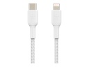 Belkin BOOST CHARGE - Cable Lightning - USB-C macho a Lightning macho - 1 m - blanco - suministro de potencia USB (18W) - para Apple iPad/iPhone/iPod (Lightning)