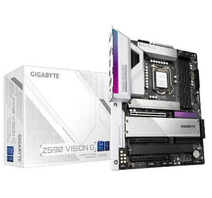 Gigabyte - Z590 VISION G - Motherboard - ATX - LGA1200 Socket - Intel Z590 - para Celeron / para Pentium / para Core i3 / para Core i5 / para Core i7 / para Core i9 - Intel HD Graphics - 11th Gen