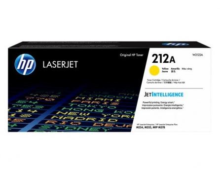 HP 212A - Amarillo - original - LaserJet - cartucho de tóner (W2122A) - para LaserJet Enterprise M554, M555, MFP M578; LaserJet Enterprise Flow MFP M578