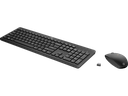 HP - Keyboard and mouse set - Wireless - Black - 235