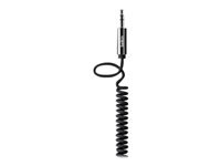 Belkin MIXIT Coiled Cable - Cable de audio - miniconector estéreo (M) a miniconector estéreo (M) - 1.8 m - negro