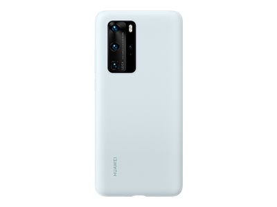 Huawei Case - Carcasa trasera para teléfono móvil - goma de silicona - azul aireado - para Huawei P40
