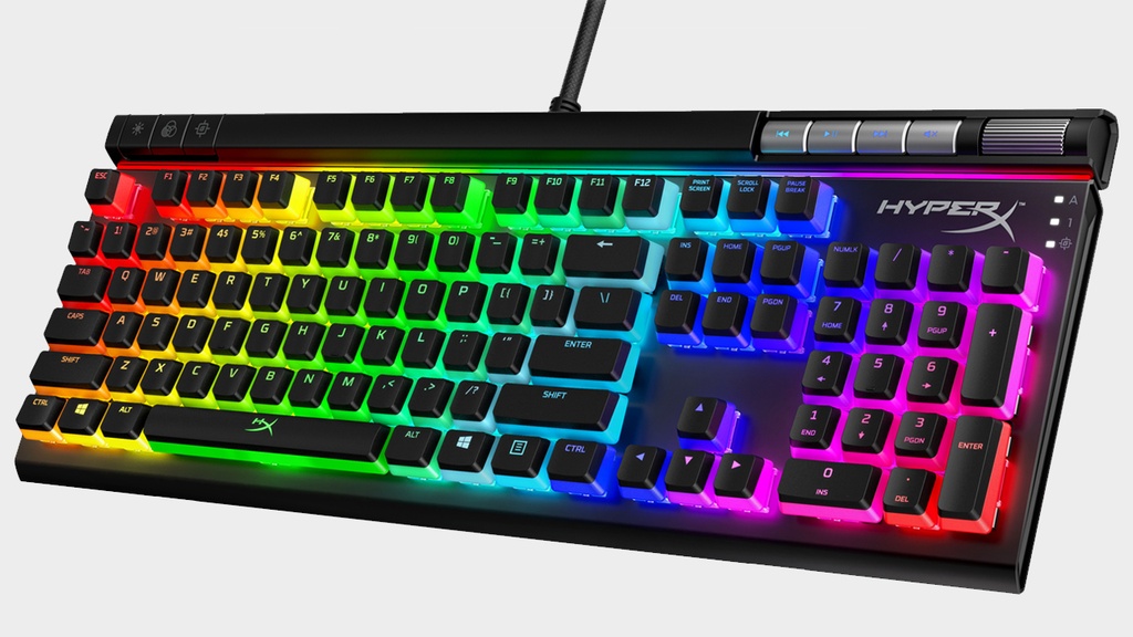HyperX - Keyboard - Wired - English - USB - Ergonomic Design - All black