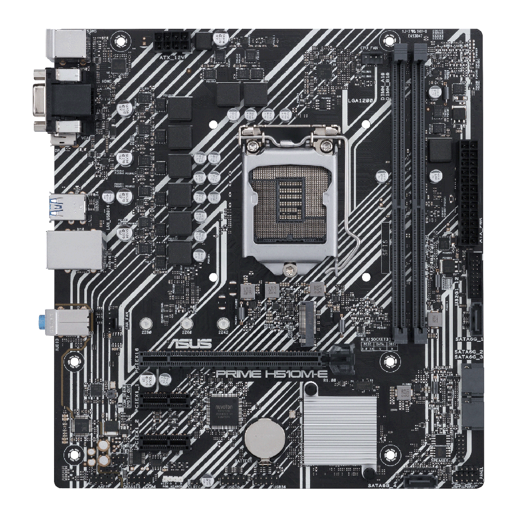 ASUS - PRIME H510M-E - Motherboard - Micro ATX - LGA1200 Socket - Intel H510