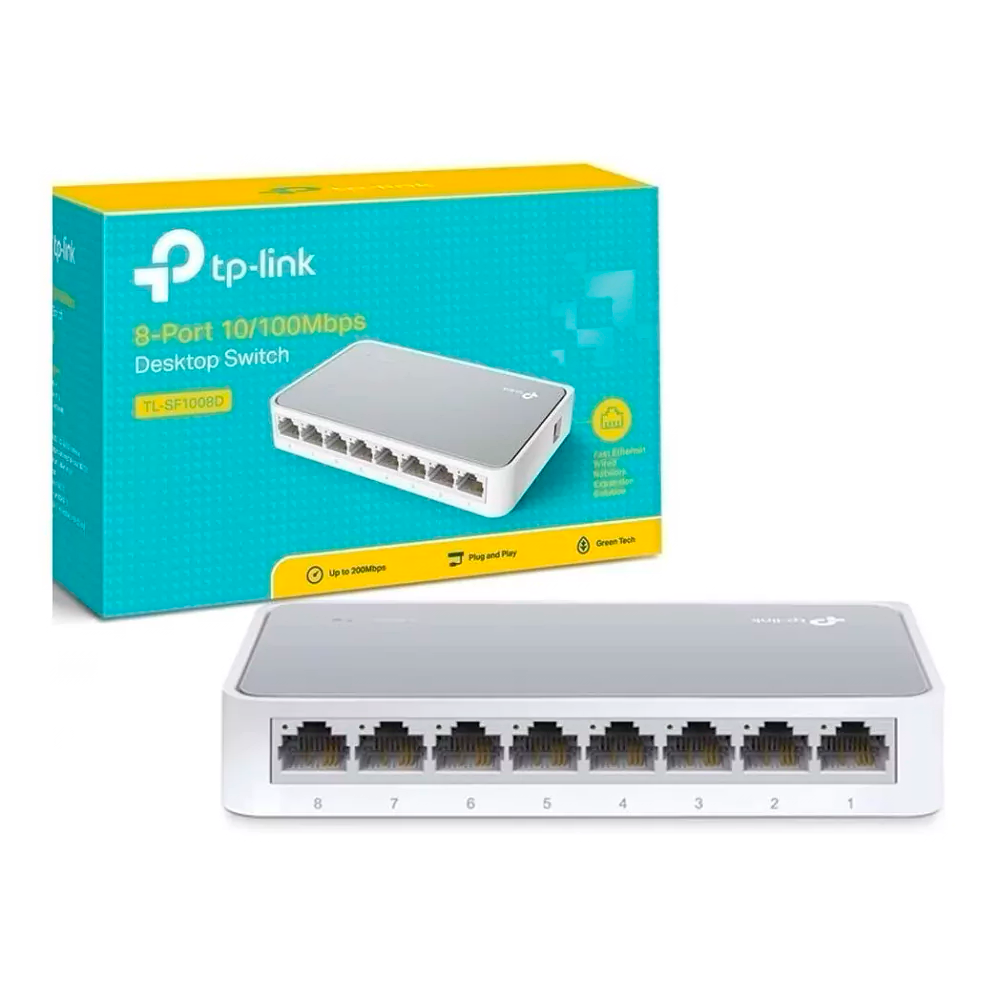 TL-SF1008D - TP-LINK Switch de sobremesa con 8 puertos a 10/100 Mbps