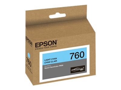 Epson 760 - 25.9 ml - cián claro - original - cartucho de tinta - para SureColor P600, SC-P600