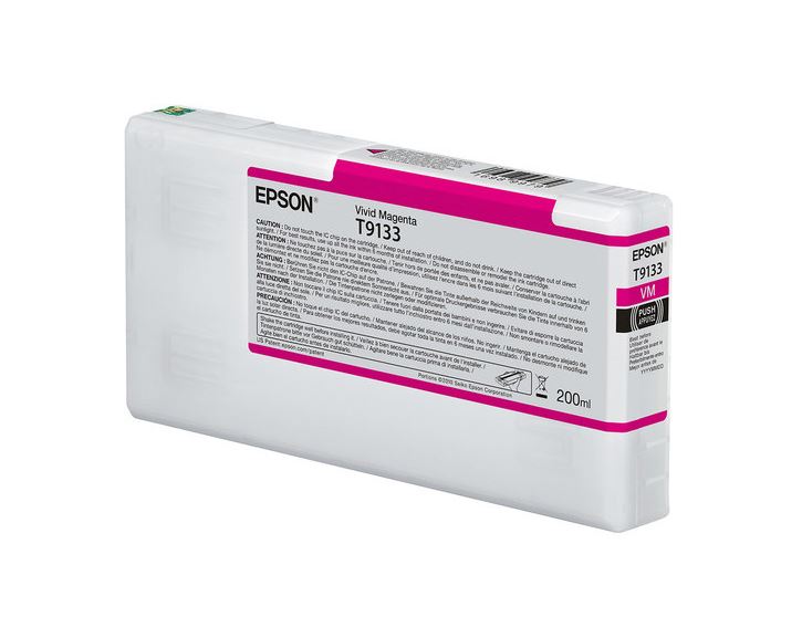 Epson T9133 - 200 ml - magenta vívido - original - cartucho de tinta - para SureColor P5000, SC-P5000