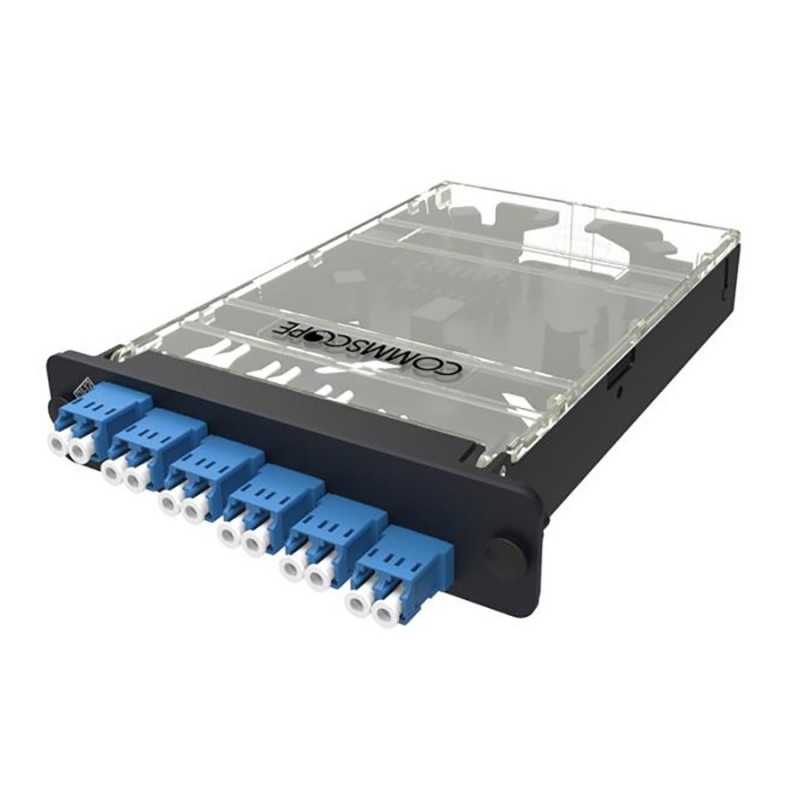 FEUR12LCDSM-PANEL FIBRA OPTICA 6 PUERTOS LC DUPLEX AZUL SM