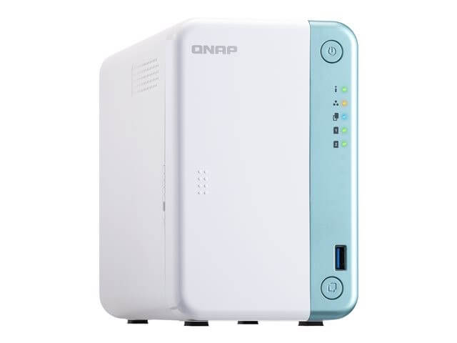 QNAP TS-251D - Servidor NAS - 2 compartimentos - SATA 6Gb/s - RAID 0, 1, JBOD - RAM 2 GB - Gigabit Ethernet - iSCSI support