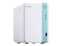 QNAP TS-251D - Servidor NAS - 2 compartimentos - SATA 6Gb/s - RAID 0, 1, JBOD - RAM 2 GB - Gigabit Ethernet - iSCSI support