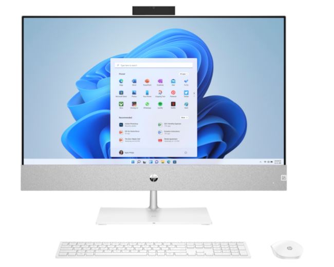 HP Pavilion 27-ca0005la - All-in-one - AMD Ryzen 7 5700U - 1 TB HDD - Intel UHD Graphics - 16GB RAM