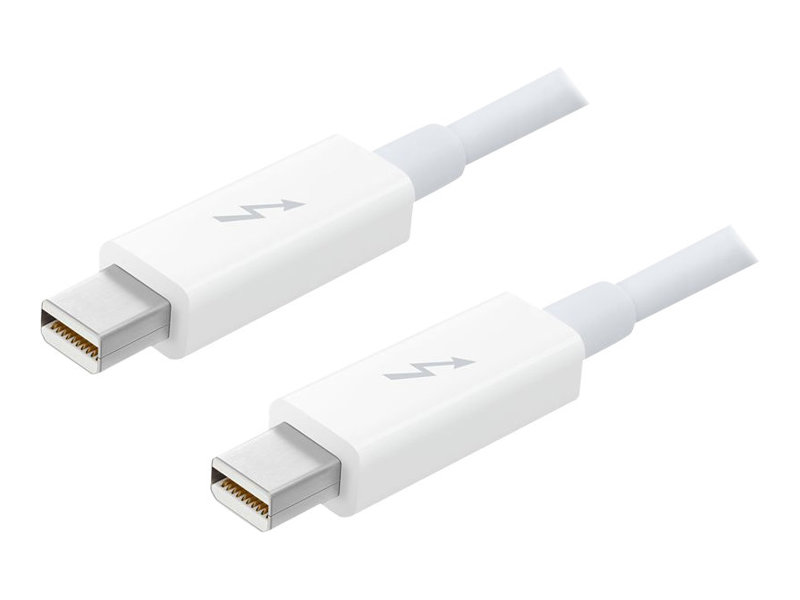 Apple - Cable Thunderbolt - Mini DisplayPort (M) a Mini DisplayPort (M) - 2 m - blanco - para iMac; Mac mini (Finales de 2012, Finales de 2014, Mid 2011); MacBook Air; MacBook Pro
