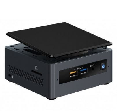 Intel Next Unit of Computing Kit NUC7CJYHN - Limitado - miniordenador - 1 x Celeron J4005 / 2 GHz - RAM 0 GB - UHD Graphics 600 - GigE - WLAN: 802.11a/b/g/n/ac, Bluetooth 5.0