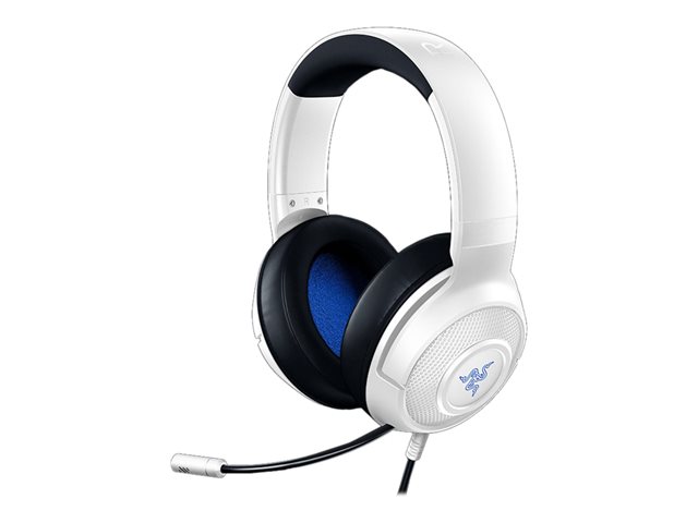 Razer Kraken X for PlayStation - Auricular - tamaño completo - cableado - conector de 3,5 mm - blanco