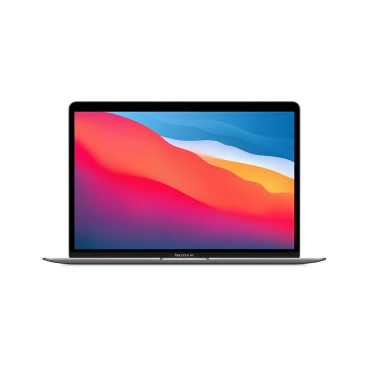 Apple MacBook Air - M1 - macOS Monterey 12.0 - 8 GB RAM - 256 GB SSD - 13.3" IPS 2560 x 1600 (WQXGA) - M1 7-core GPU - Bluetooth, Wi-Fi 6 - gris espacio