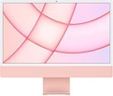Apple iMac with 4.5K Retina display - Todo en uno - M1 - RAM 8 GB - SSD 256 GB - M1 7-core GPU - WLAN: Bluetooth 5.0, 802.11a/b/g/n/ac/ax - macOS Monterey 12.0 - monitor: LED 24" 4480 x 2520 (4.5K) - teclado: EE. UU. - rosa