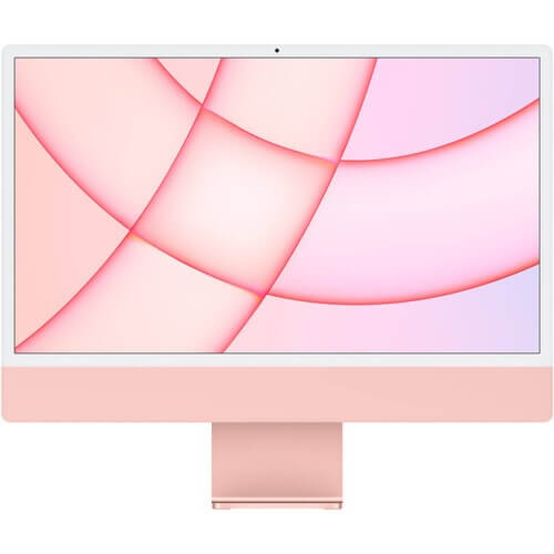 Apple iMac with 4.5K Retina display - Todo en uno - M1 - RAM 8 GB - SSD 256 GB - M1 8-core GPU - GigE - WLAN: Bluetooth 5.0, 802.11a/b/g/n/ac/ax - macOS Monterey 12.0 - monitor: LED 24" 4480 x 2520 (4.5K) - teclado: EE. UU. - rosa