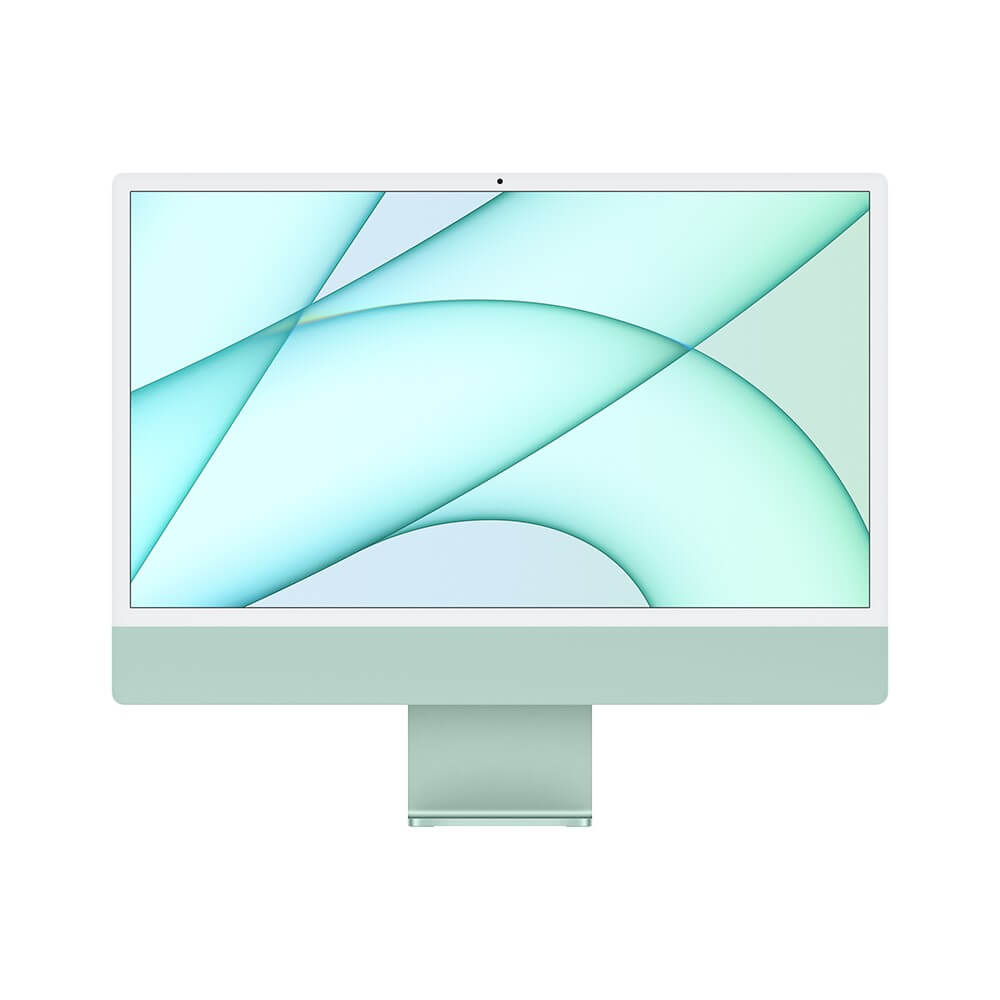 Apple iMac with 4.5K Retina display - Todo en uno - M1 - RAM 8 GB - SSD 512 GB - M1 8-core GPU - GigE - WLAN: Bluetooth 5.0, 802.11a/b/g/n/ac/ax - macOS Monterey 12.0 - monitor: LED 24" 4480 x 2520 (4.5K) - teclado: español - verde