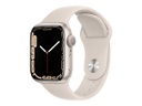 Apple Watch Series 7 (GPS) - 41 mm - starlight aluminum - reloj inteligente con pulsera deportiva - fluoroelastómero - estrellado - tamaño de la banda: Regular - 32 GB - Wi-Fi, Bluetooth - 32 g