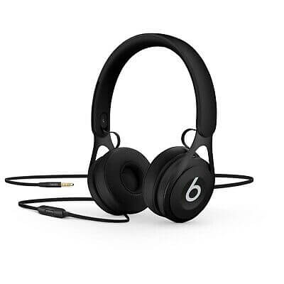 Beats EP - Auriculares con diadema con micro - en oreja - cableado - conector de 3,5 mm - negro - para iPad mini; iPad mini 2; 4; iPad Pro de 12; 9,7"; iPad with Retina display; iPhone 6s, SE
