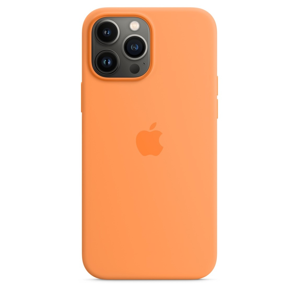 Apple - Carcasa trasera para teléfono móvil - con MagSafe - silicona - caléndula - para iPhone 13 Pro Max