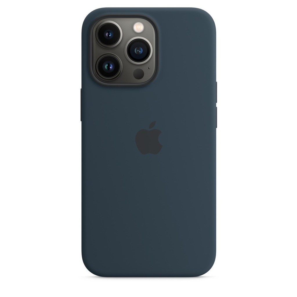 Apple - Carcasa trasera para teléfono móvil - con MagSafe - silicona - azul abismo - para iPhone 13 Pro