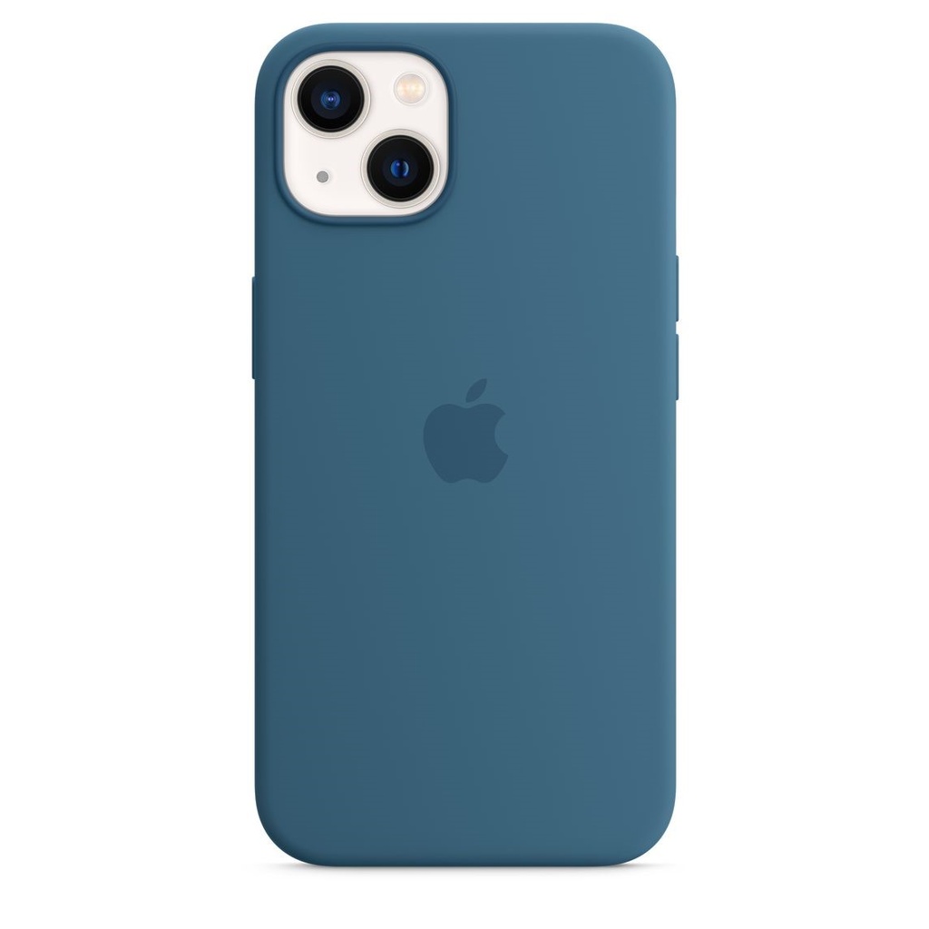 Apple - Carcasa trasera para teléfono móvil - con MagSafe - silicona - arrendajo azul - para iPhone 13