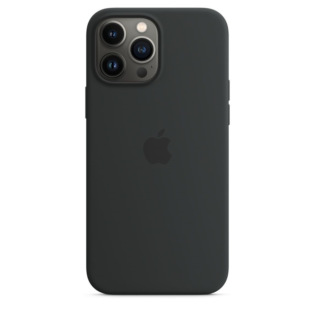 Apple - Carcasa trasera para teléfono móvil - con MagSafe - silicona - medianoche - para iPhone 13 Pro Max