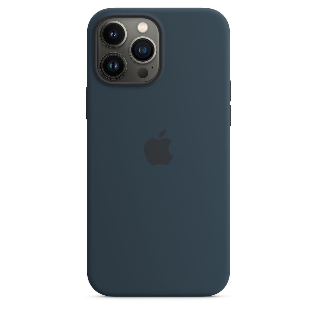 Apple - Carcasa trasera para teléfono móvil - con MagSafe - silicona - azul abismo - para iPhone 13 Pro Max
